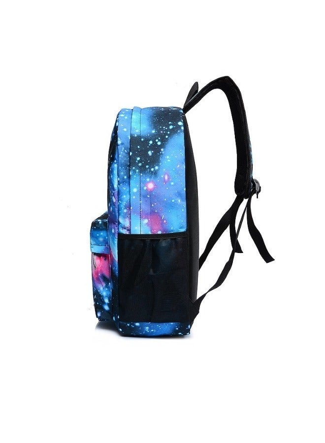 حقيبة ظهر بنمط السماء المرصعة بالنجوم حقيبة مدرسية للطلاب ذات سعة كبيرة - Image 3